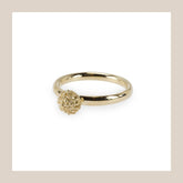 Protea Pincushion Ring - 9ct Yellow Gold