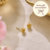Carnation Studs - 9ct Yellow Gold