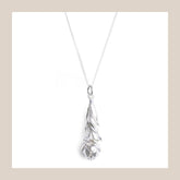 King Protea Pod Full Leaf Necklace