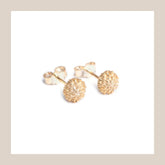 Protea Pincushion Studs - 9ct Yellow Gold