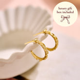 Carnation Hoops - 9ct Yellow Gold