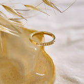 9ct Yellow Gold Eternity Ring with Natural Diamonds