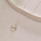 Claire Protea Petite Wild Flower Necklace Sterling Silver