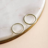 9ct yellow gold 2mm and 1.5mm round wire 9ct yellow gold stacking rings