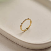 9ct Yellow Gold Eternity Ring with Natural Diamonds