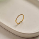 9ct Yellow Gold Eternity Ring with Natural Diamonds