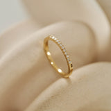 9ct Yellow Gold Eternity Ring with Natural Diamonds