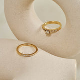 9ct Yellow Gold Eternity Ring with Natural Diamonds