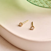 Diamond Protea Studs - 9ct Yellow Gold
