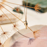 9ct Yellow Gold hand crafted Southern Double-Collared Sunbird necklace with detailed face and wing pattern.