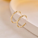 Branch Hoops - 9ct Yellow Gold