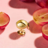 Champagne Coupe Charm - 9ct Yellow Gold