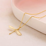 Dragonfly Charm - 9ct Yellow Gold