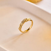 Leaf Ring - 9ct Yellow Gold