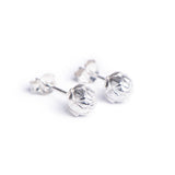 Sterling silver King Protea Pod inspired stud earrings