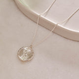 March Lily Wild Flower Necklace Sterling Silver