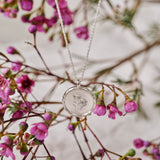Protea Pincushion Wild Flower Necklace Sterling Silver