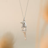 Lilac-breasted Roller Sterling Silver With Sapphires and Diamond