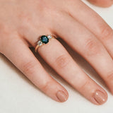 14ct Yellow Gold Sapphire and Diamond Trilogy Ring