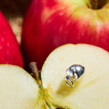 Apple Charm - Sterling Silver