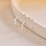 Branch Hoops - Sterling Silver