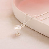 Champagne Coupe Charm - Sterling Silver