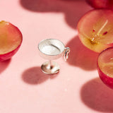 Champagne Coupe Charm - Sterling Silver