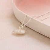 Flower Basket Charm - Sterling Silver