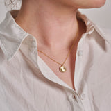 Claire Protea Petite Wild Flower Necklace 9ct Yellow Gold