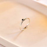 Tourmaline Stack Ring - Sterling Silver