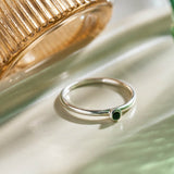 Tourmaline Stack Ring - Sterling Silver