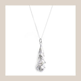 King Protea Pod Full Leaf Necklace