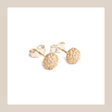 Protea Pincushion Studs - 9ct Yellow Gold