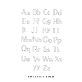 Botanica Bold font example