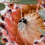 Claire Protea Petite Wild Flower Necklace Sterling Silver