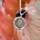Claire Protea Petite Wild Flower Necklace Sterling Silver