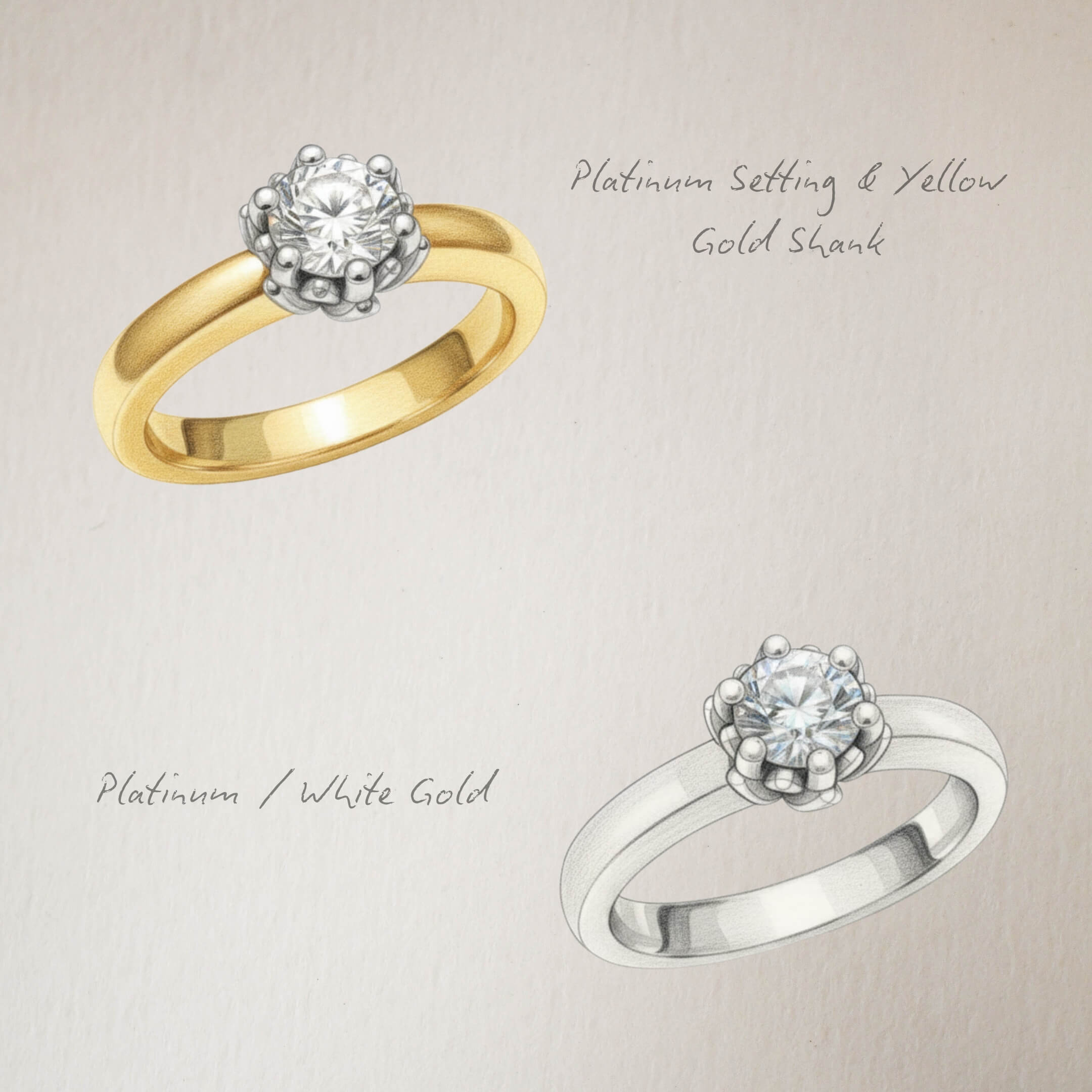 Natural South African Diamond Protea Ring