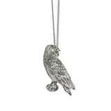 Sterling Silver hand crafted African Fish Eagle necklace with detailed face and wing pattern.
