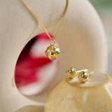 King Protea Pod Studs - 9ct Yellow Gold