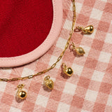 Seasonal Fruit Charm Bracelet