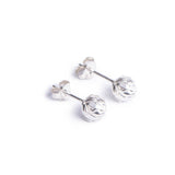Sterling silver King Protea Pod inspired stud earrings