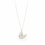 Botanica's sterling silver two leaf necklace