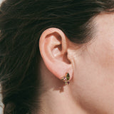 "Two Leaf" Tourmaline Cluster Earrings