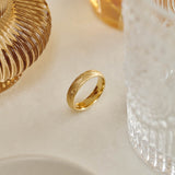 9ct Yellow Gold Wood Grain Ring