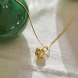 King Protea Pod Necklace - 9ct Yellow Gold