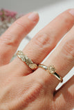 9ct Yellow Gold King Protea Pod Ring
