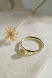 9ct Yellow Gold Protea Pincushion Ring